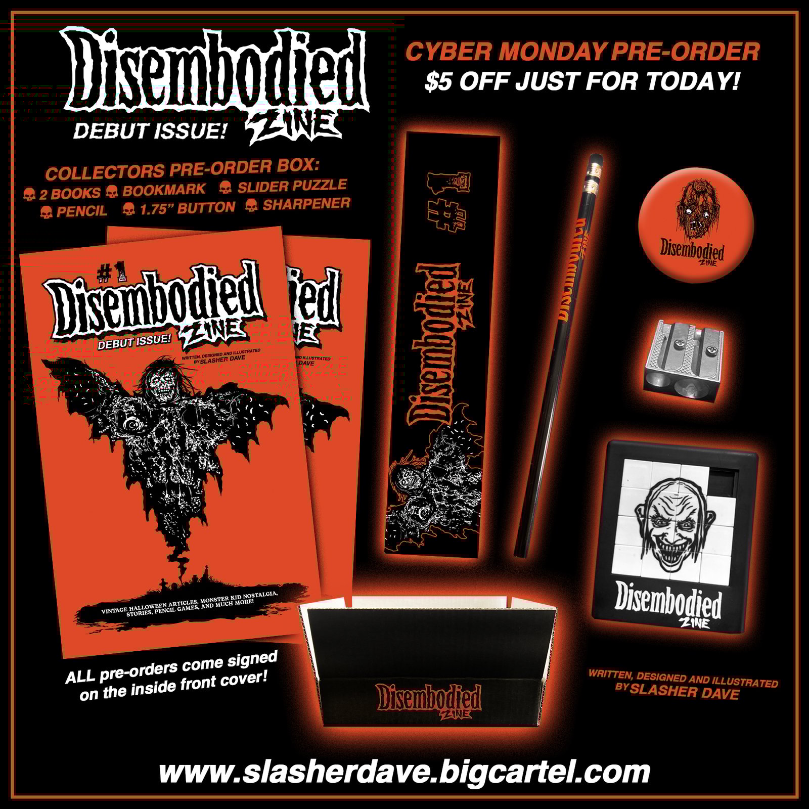 ∈Y∋ / UNATAMITLE Zine + CD DISEMBODIED ZINE #1 / Slasher Dave